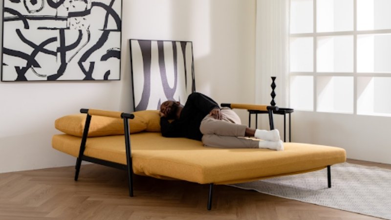 Charm of a Yellow Sleeper Sofa